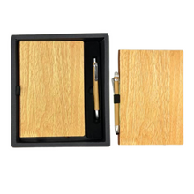 Load image into Gallery viewer, Bamboo Notebook with Pen & Gift Box