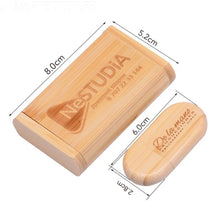 Load image into Gallery viewer, Personalized New Wooden USB with Case (16gb)