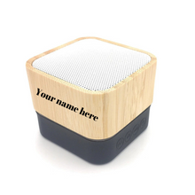 Load image into Gallery viewer, Square Bamboo Bluetooth Speaker