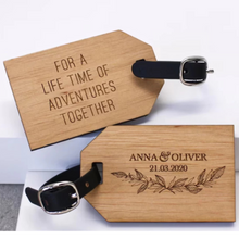 Load image into Gallery viewer, Wooden Luggage Tag