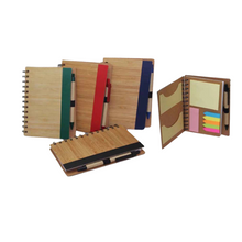 Load image into Gallery viewer, Eco Notebook and Pen with Sticky Notes