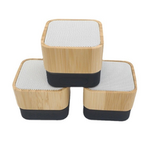 Load image into Gallery viewer, Square Bamboo Bluetooth Speaker