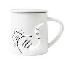 Load image into Gallery viewer, 360ml Ceramic Cat Pattern Coffee Mug