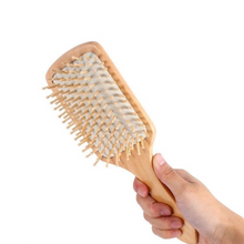 Load image into Gallery viewer, Wooden Paddle Brush Large Size