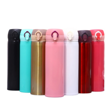 Load image into Gallery viewer, Stainless Steel Thermos Vacuum Flask Tumbler w/ Fliptop and Lock 500mL