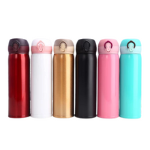 Load image into Gallery viewer, Stainless Steel Thermos Vacuum Flask Tumbler w/ Fliptop and Lock 500mL