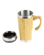 Load image into Gallery viewer, Bamboo Coffee Mug with Handle 450ML