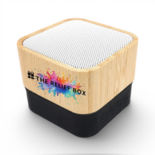 Load image into Gallery viewer, Square Bamboo Bluetooth Speaker