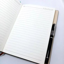 Load image into Gallery viewer, Soft Leather Notebook & Pen Set