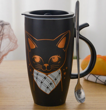 Load image into Gallery viewer, Cute Cat Creative Unique Tall Kitty Matte Ceramic Mug
