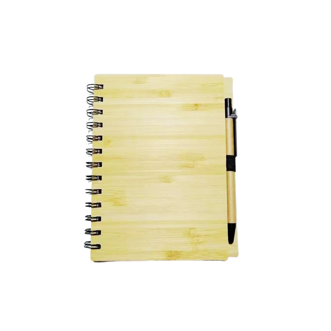 Customized  Bamboo Notebook with Pen