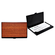 Load image into Gallery viewer, Wooden Aluminum Slim Type Card Holder 
