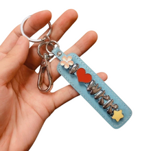 Load image into Gallery viewer, LEATHER SLIDES KEYCHAIN
