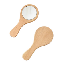 Load image into Gallery viewer, Wooden Mirror with Handle
