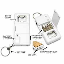 Load image into Gallery viewer, Bamboo Multi-Tool Keychain
