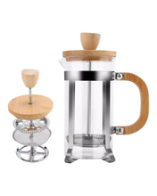 Load image into Gallery viewer, Bamboo French Press Coffee Maker

