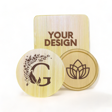 Load image into Gallery viewer, Personalized Bamboo Coaster

