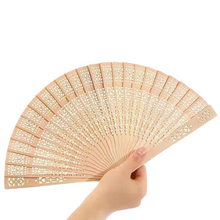 Load image into Gallery viewer, Sandalwood Hand Fan
