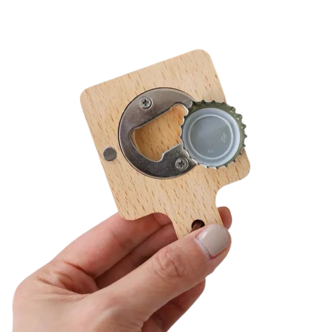 Wooden Keychain Bottle Opener