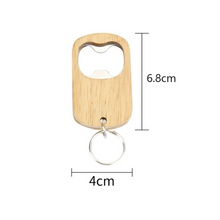 Load image into Gallery viewer, Wooden Bottle Opener Keychain
