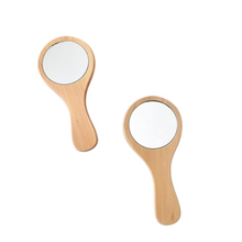Load image into Gallery viewer, Wooden Mirror with Handle
