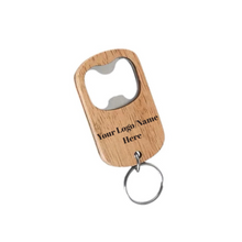 Load image into Gallery viewer, Wooden Bottle Opener Keychain
