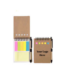 Load image into Gallery viewer, Notebook with Sticky-note and Pen
