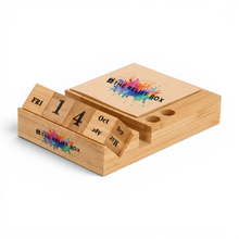 Load image into Gallery viewer, Mutli-purpose Bamboo Desk Organizer, Penholder, Perpetual Calendar, Sticky Note
