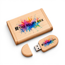 Load image into Gallery viewer, Personalized New Wooden USB with Case  (16gb)
