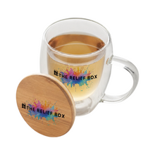 Load image into Gallery viewer, Double Walled Glass with Bamboo Lid
