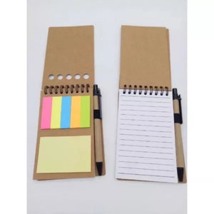 Notebook with Sticky-note and Pen