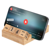 Load image into Gallery viewer, Mutli-purpose Bamboo Desk Organizer, Penholder, Perpetual Calendar, Sticky Note
