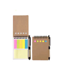 Load image into Gallery viewer, Notebook with Sticky-note and Pen
