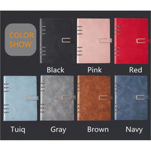 Load image into Gallery viewer, Leather Refillable Notebook loose-Leaf Binder Magnetic Buckle
